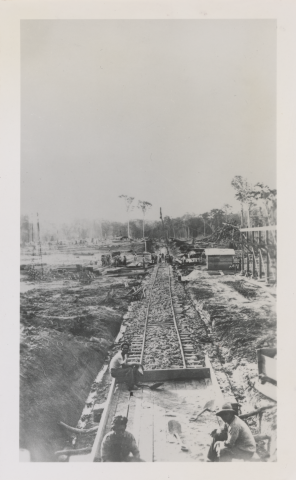 workers on a rail track