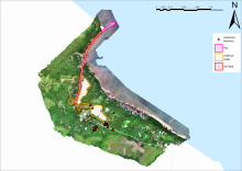 orthomosaic view of Tandoc with regions of interest marked