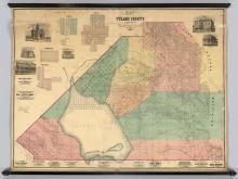 An 1876 county map showing the extent of the lake.