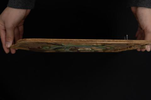 Wooden sign from Pulau Bidong, side