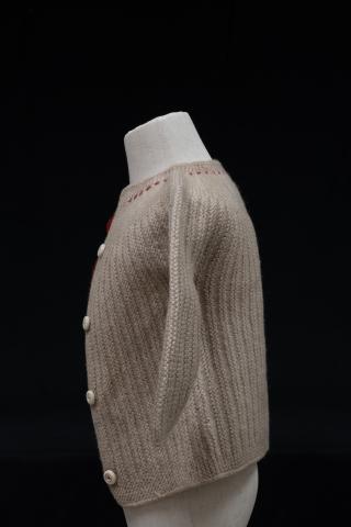 Wool sweater, left side