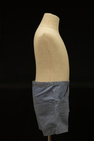 Blue children's shorts, right side