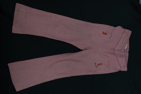 Children's pink pants, back