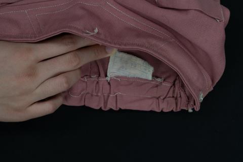 Children's pink pants, inside tag