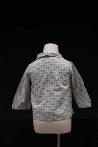 Long-sleeve floral children's shirt, back