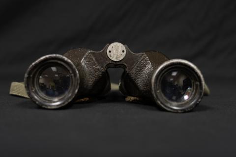 Military binoculars, front