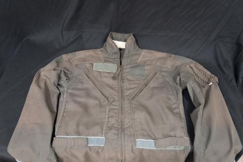 Air Force uniform, lying down
