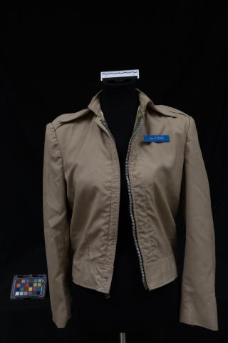 Military jacket, color card and scale