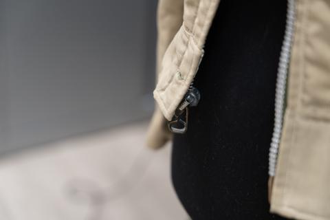 Military jacket, zipper bottom