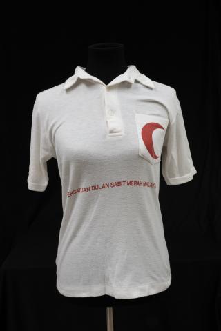 Red Crescent shirt, front