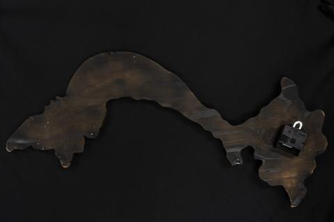 Wooden Vietnam clock, back