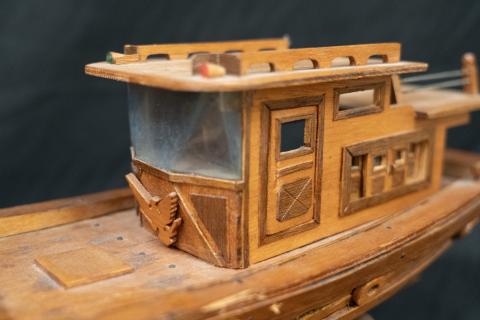 Boat model, captain's compartment