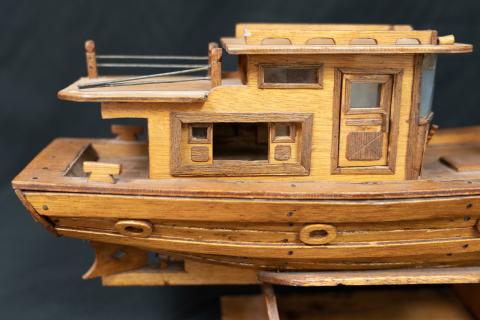 Boat model, captain's compartment